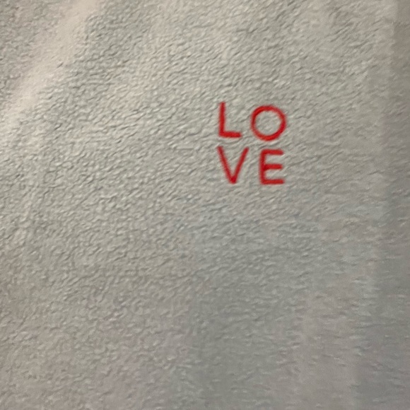 Topshop “LOVE” embroidered pullover, light blue. - Picture 3 of 5
